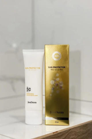 Sun Protector | Krem z peptydami przeciwsłoneczny SPF 50 | JeuDerm